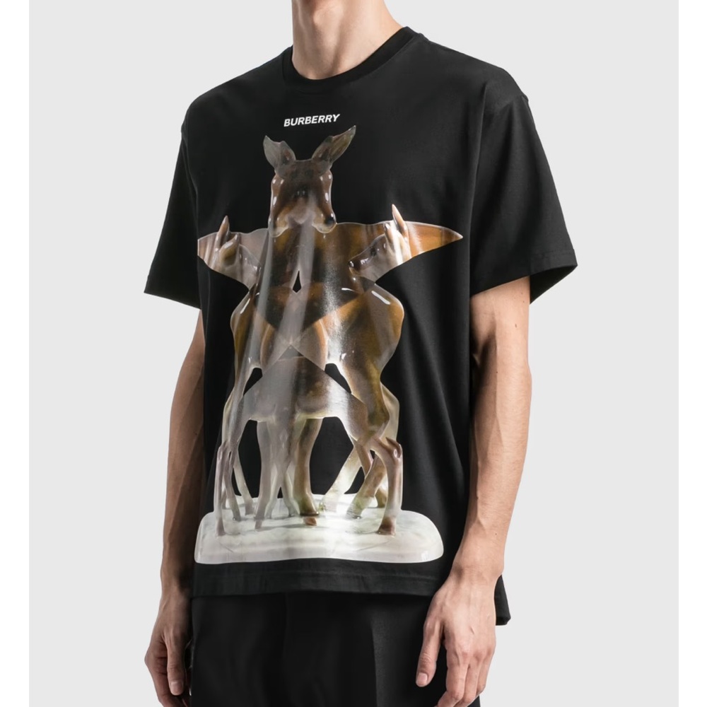 Burberry Black Graphic T-Shirt